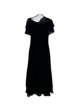 Chanel CC Logo Button Camisole Long 36 with Sheer Cape